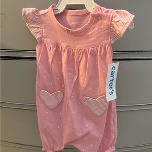 Carter's Pink Baby Outfit with Bow Detail